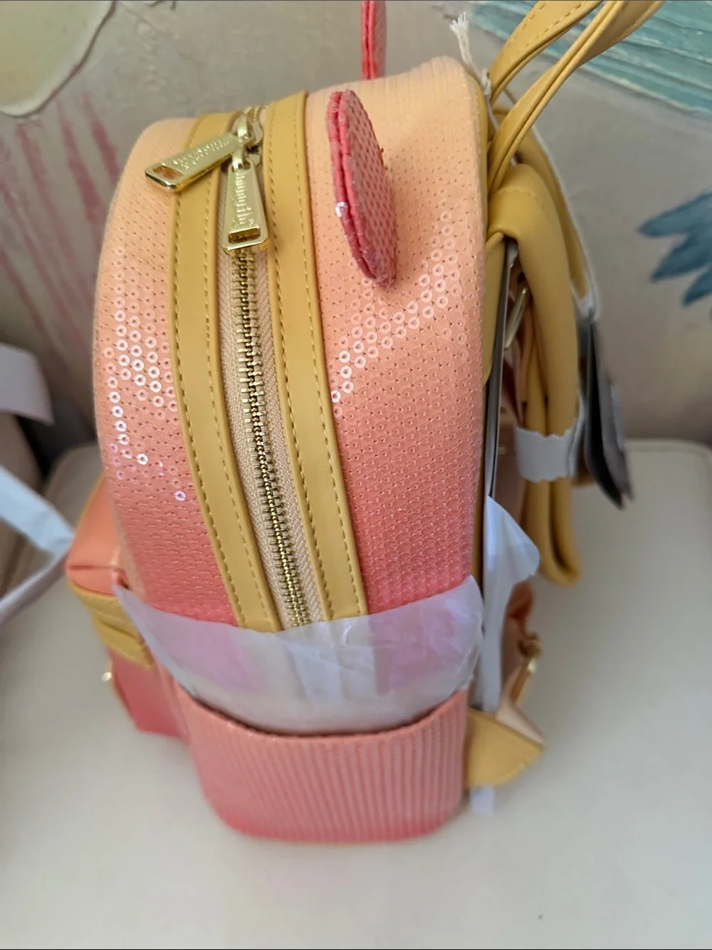 Disney Winnie the Pooh Pink and Yellow Gradient Mini Backpack